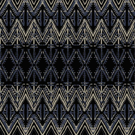 P-54-668-BLACK-GREY - PRINTED DTY 92% POLY 8% SPANDEX DTY DOUBLE SIDED BRUSH