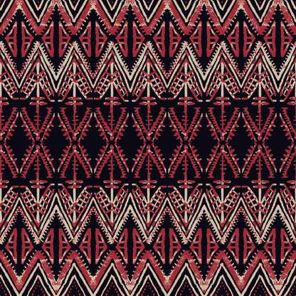 P-54-668-NAVY-CORAL - PRINTED DTY 92% POLY 8% SPANDEX DTY DOUBLE SIDED BRUSH