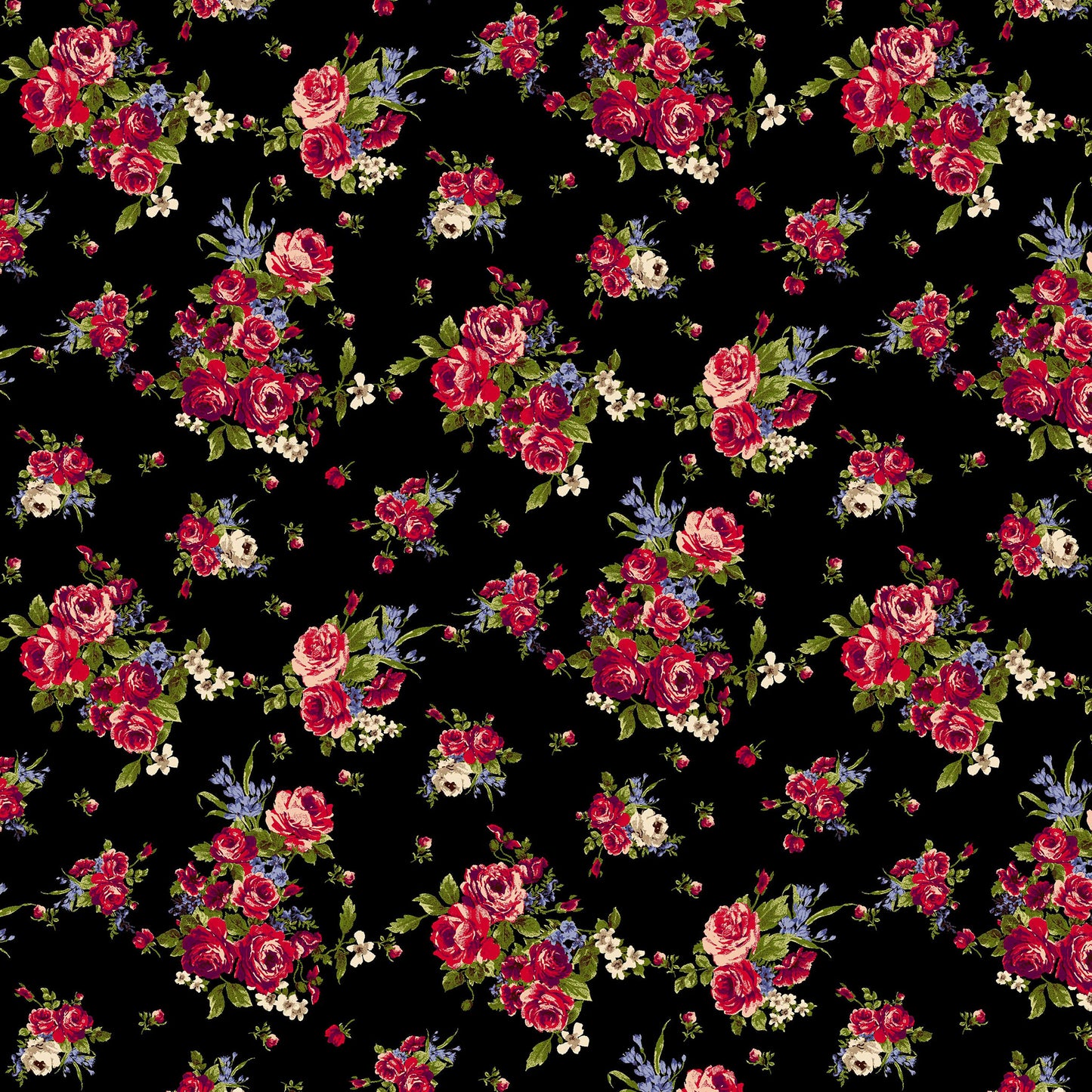 P-540-481-BLACK-RED - PRINTED 94% POLY 6% SPANDEX