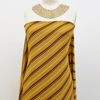 P-556-586-MUSTARD-WINE - PRINTED CREPE CHIFFON 97% POLY 3% SPANDEX