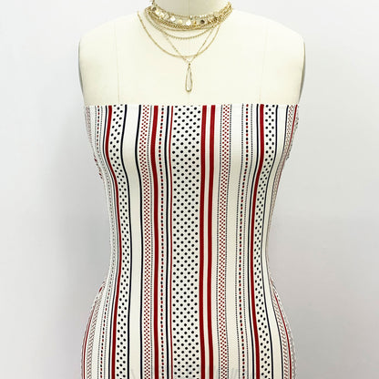 P-569-586-OFFWHITE-RED - PRINTED CREPE CHIFFON 97% POLY 3% SPANDEX