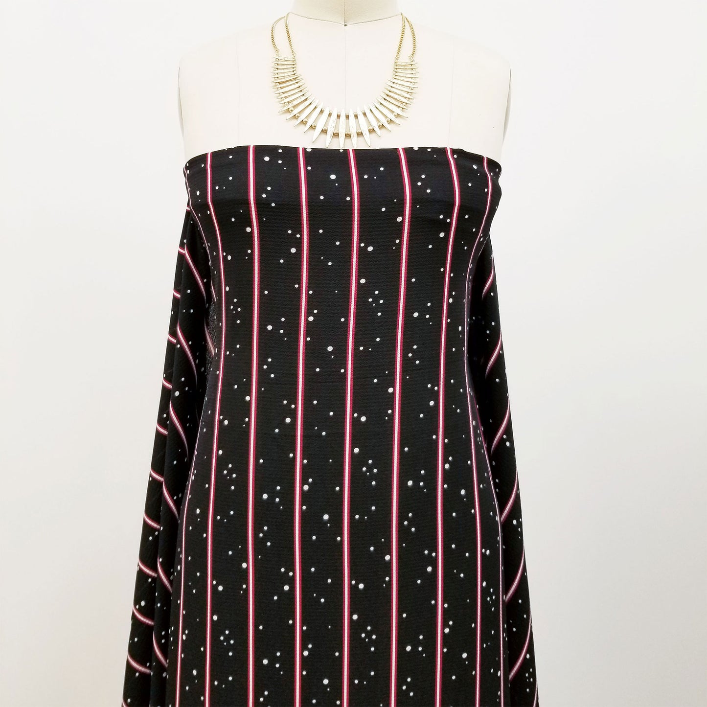 P-573-586-BLACK-WINE - PRINTED CREPE CHIFFON 97% POLY 3% SPANDEX