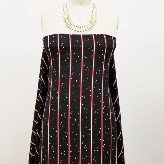 P-573-586-BLACK-WINE - PRINTED CREPE CHIFFON 97% POLY 3% SPANDEX