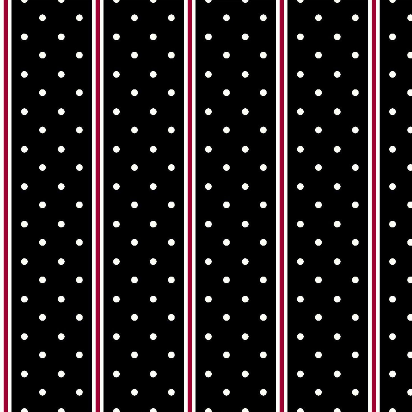 P-575-734-BLACK-RED - PRINT WOOL PEACH 100% POLYESTER