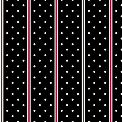 P-575-734-BLACK-RED - PRINT WOOL PEACH 100% POLYESTER