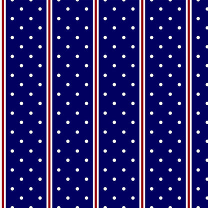 P-575-734-NAVY-RED - PRINT WOOL PEACH 100% POLYESTER