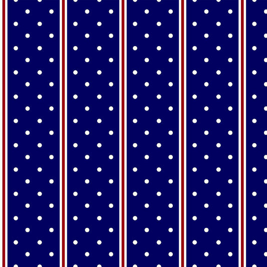 P-575-734-NAVY-RED - PRINT WOOL PEACH 100% POLYESTER