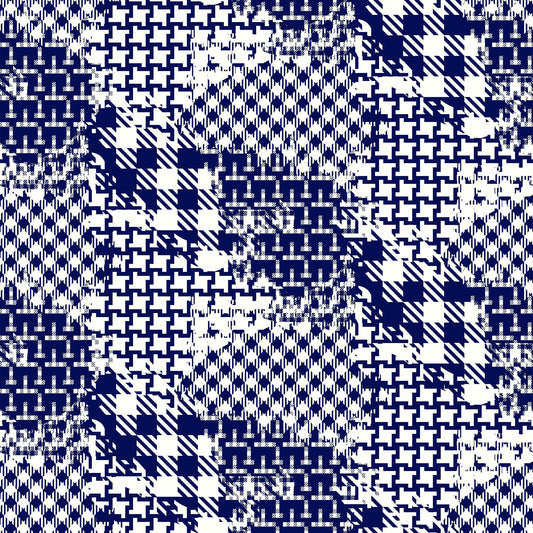 P-576-481-OFFWHITE-NAVY - PRINTED LIVERPOOL 94% POLY 6% SPANDEX