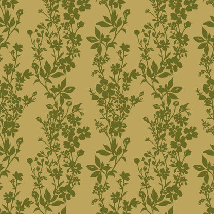 P-593-VELVET-OLIVE - PRINTED BURNT-OUT VELVET 68% POLY 24% NYLON 8% SPANDEX