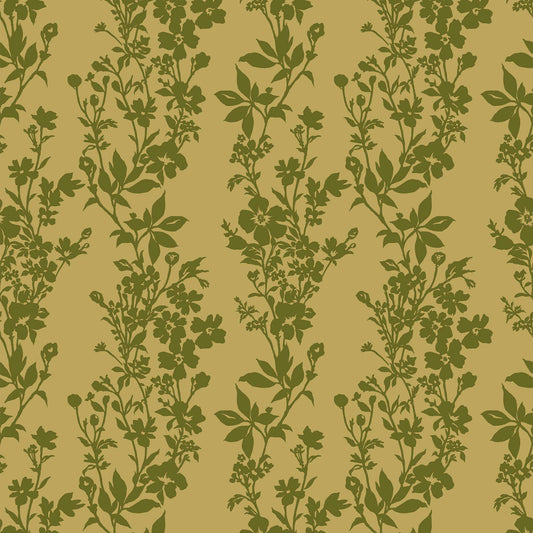 P-593-VELVET-OLIVE - PRINTED BURNT-OUT VELVET 68% POLY 24% NYLON 8% SPANDEX