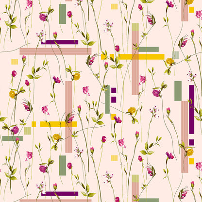 P-600-504-BLUSH-PINK - PRINTED WOOL DOBBY 100% POLYESTER