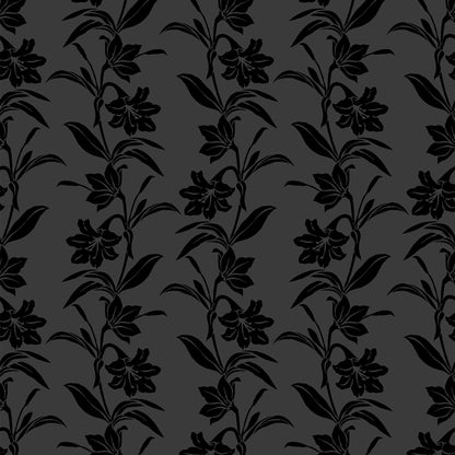 P-603-VELVET-BLACK - PRINTED BURNT-OUT VELVET 68% POLY 24% NYLON 8% SPANDEX