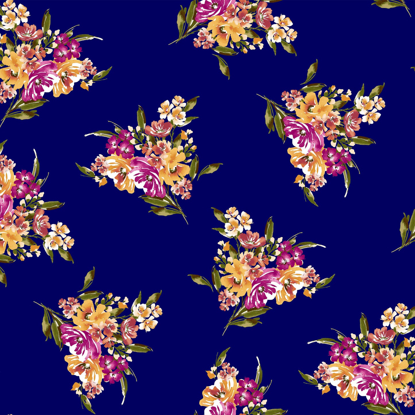 P-61-453-NAVY-MANGO - PRINTED POLY POWER MESH 92%POLY 8%SPANDEX