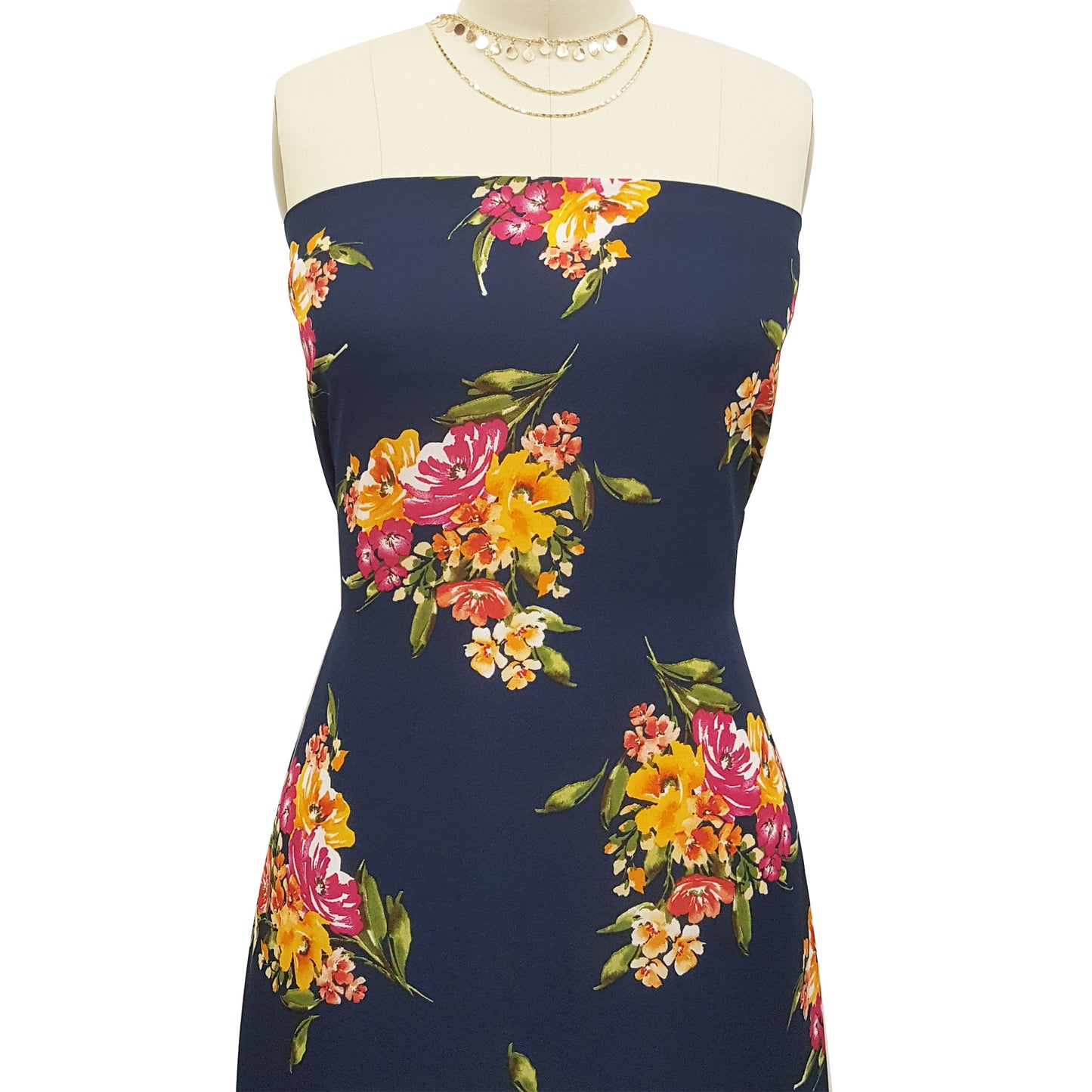 P-61-B-504-NAVY-MANGO - PRINTED WOOL DOBBY 100% POLYESTER