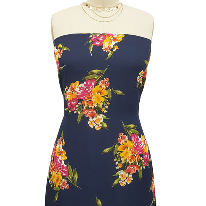 P-61-B-504-NAVY-MANGO - PRINTED WOOL DOBBY 100% POLYESTER