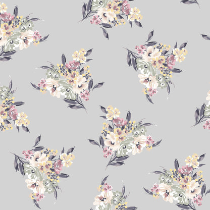 P-61-B-504-SILVER-SAGE - PRINTED WOOL DOBBY 100% POLYESTER