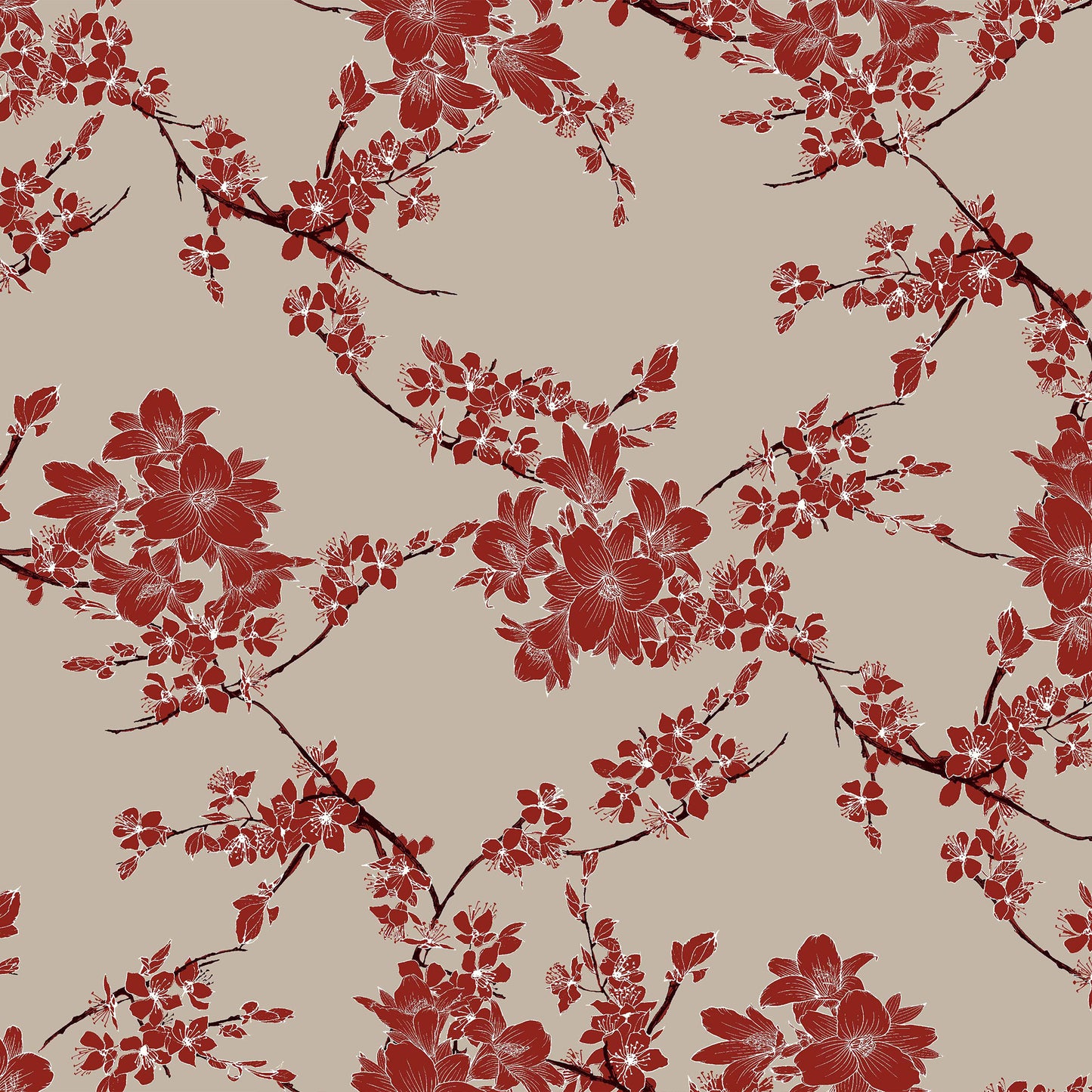 P-611-668-TAUPE-RUST - PRINTED DTY 92% POLY 8% SPANDEX DTY DOUBLE SIDED BRUSH