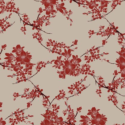 P-611-668-TAUPE-RUST - PRINTED DTY 92% POLY 8% SPANDEX DTY DOUBLE SIDED BRUSH