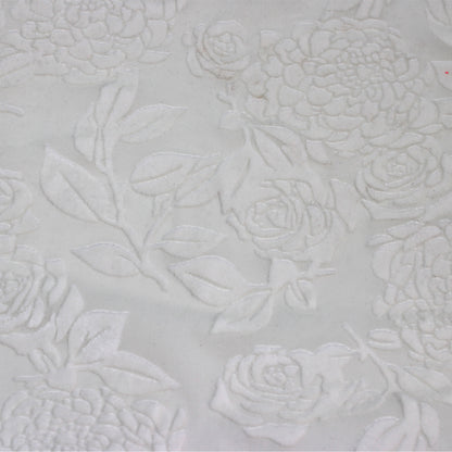 P-613-VELVET-OFFWHITE - PRINTED BURNT-OUT VELVET 68% POLY 24% NYLN 8% SPANDEX