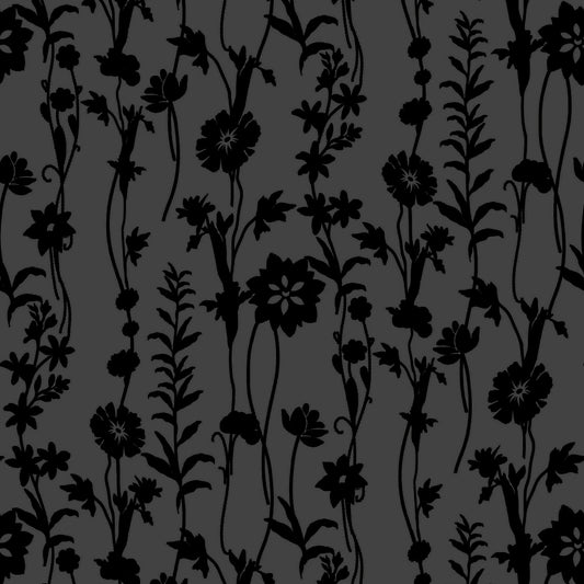 P-613-453-BLACK - PRINTED POLY POWER MESH FLOCKING 92% POLY 8% SPANDEX