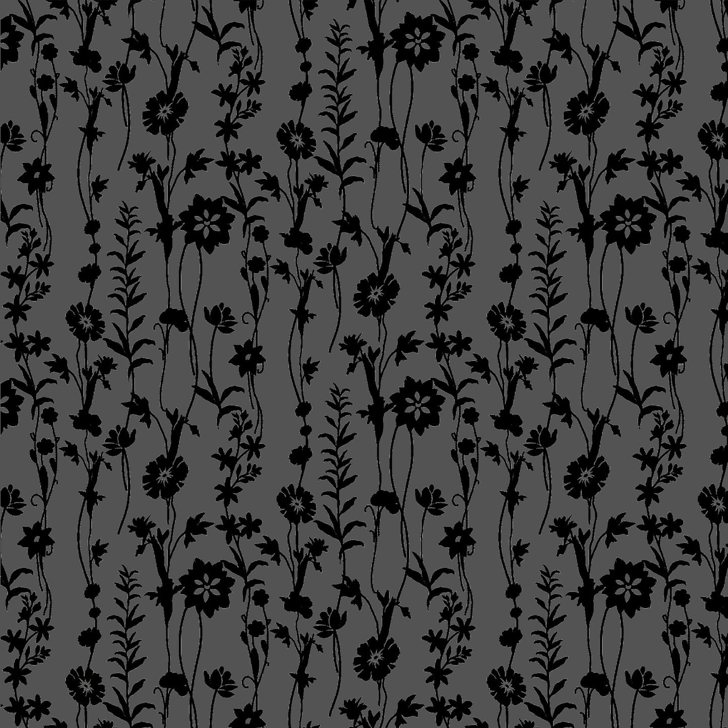 P-614-VELVET-BLACK - PRINTED BURNT-OUT VELVET 68% POLY 24% NYLN 8% SPANDEX