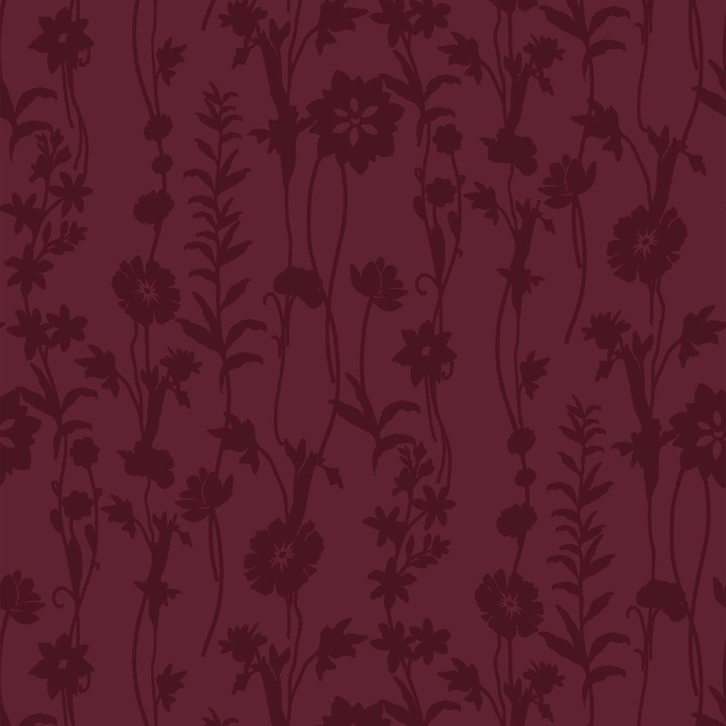 P-614-VELVET-BURGUNDY - PRINTED BURNT-OUT VELVET 68% POLY 24% NYLN 8% SPANDEX
