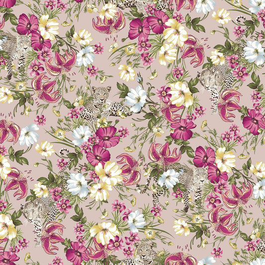 P-619-586-BLUSH-YELLOW - PRINTED CREPE CHIFFON 97% POLY 3% SPANDEX