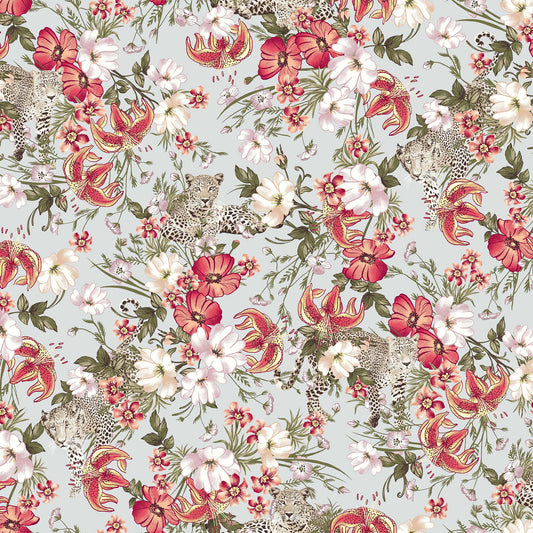 P-619-586-FROST-PINK - PRINTED CREPE CHIFFON 97% POLY 3% SPANDEX