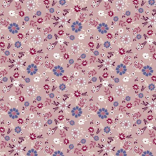 P-63-506-MAUVE-BLUE - PRINTED FRENCH TERRY 63%POLY  33%RAYON  4% SPANDEX