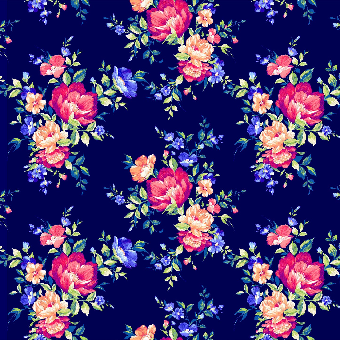 P-630-HVY-RSJ-NAVY-CORAL - PRINT RSJ 95% RAYON 5% SPANDEX JERSEY