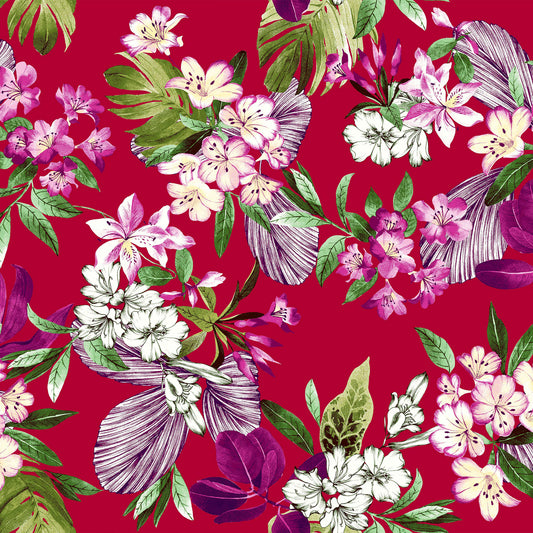 P-631-HVY-RSJ-RED-HOT-PINK - PRINT RSJ 95% RAYON 5% SPANDEX JERSEY