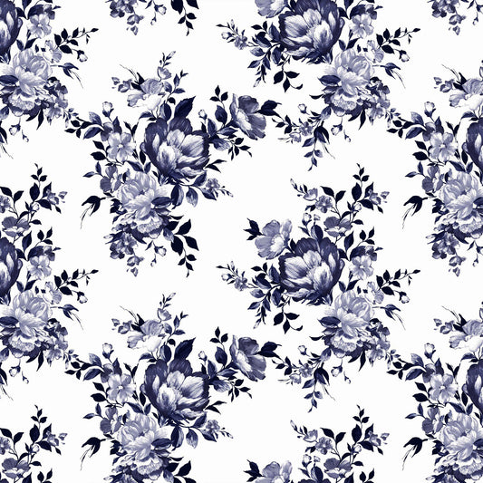 P-632-504-OFFWHITE-DENIM - PRINTED WOOL DOBBY 100% POLYESTER