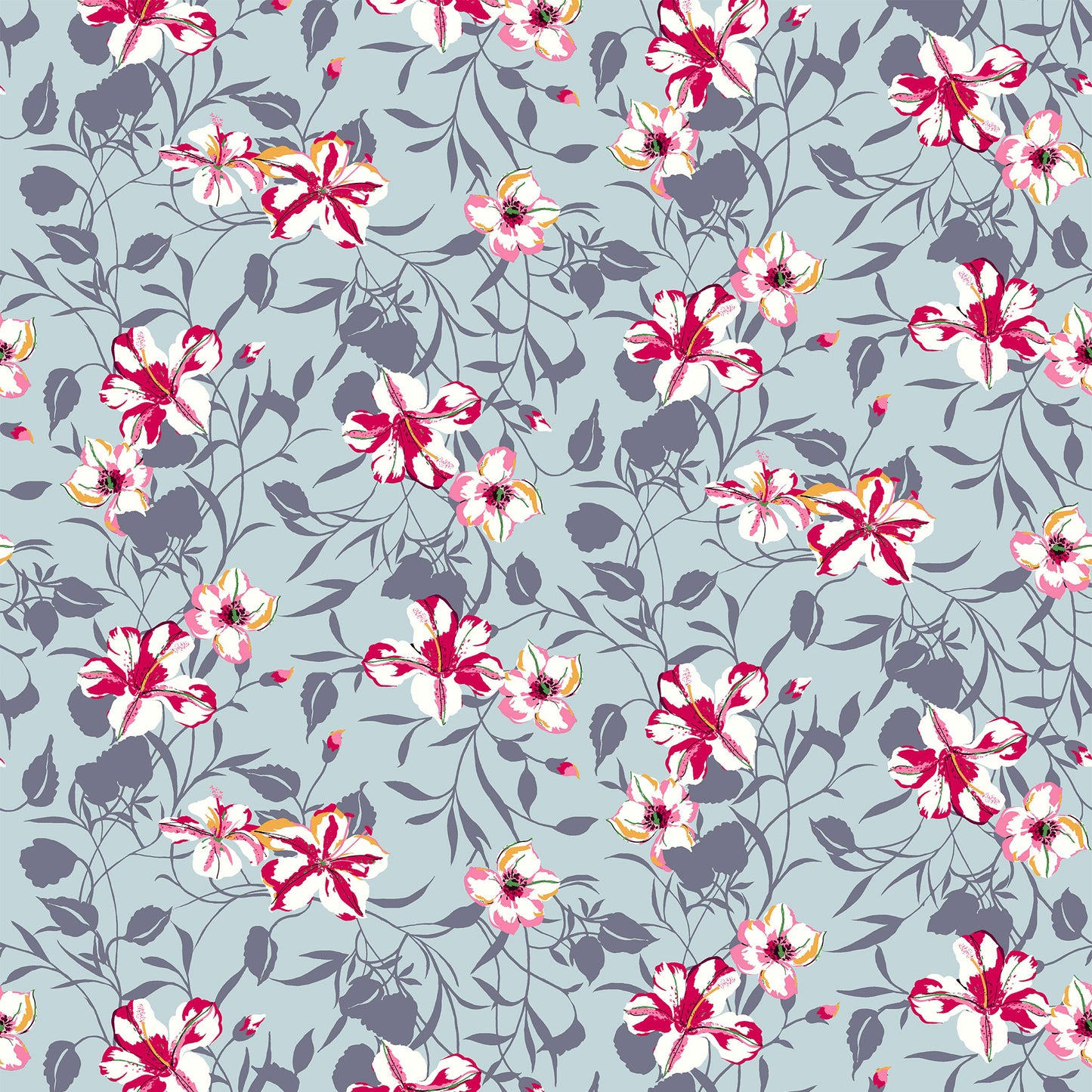 P-665-504-EGGSHELL-BERRY - PRINTED WOOL DOBBY 100% POLYESTER