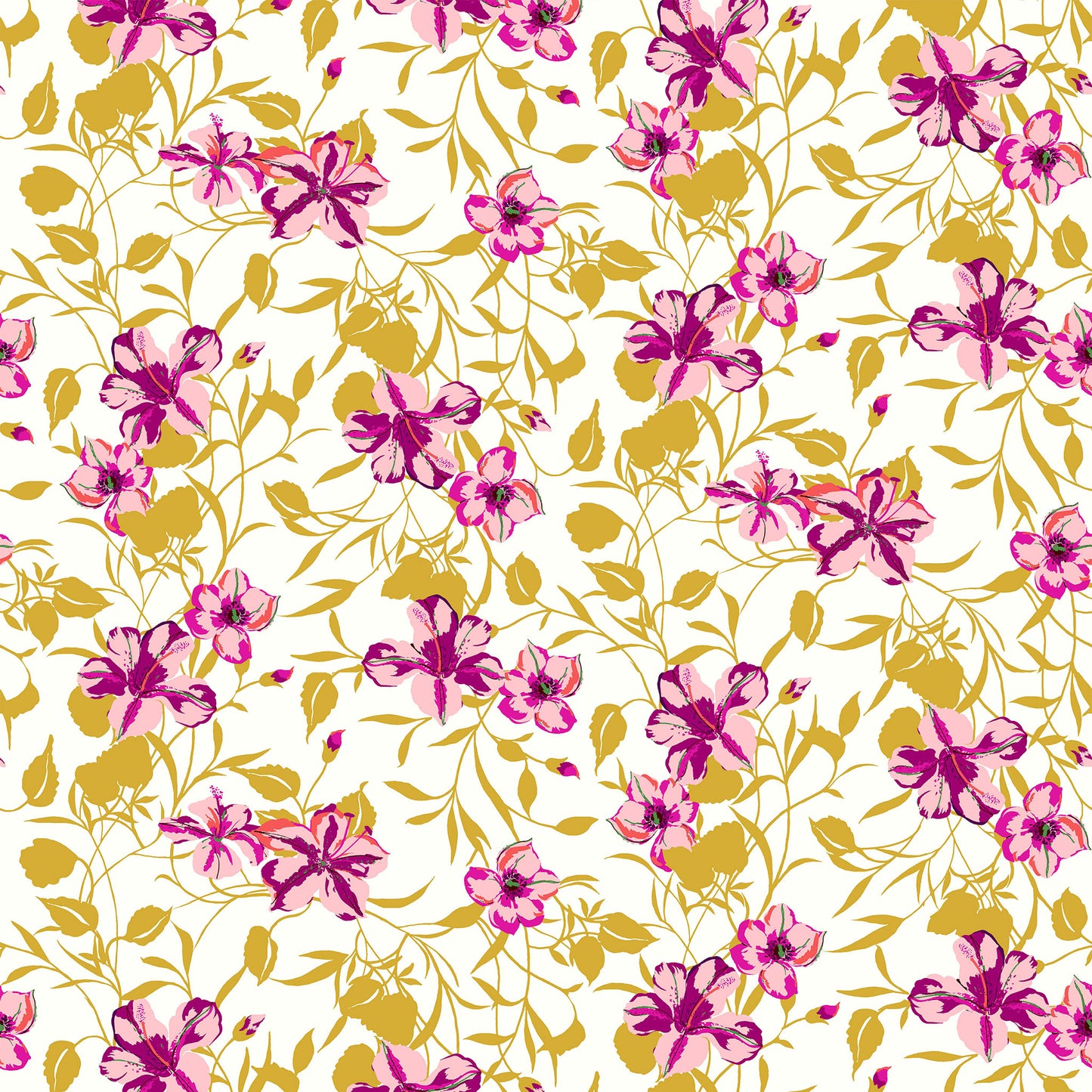 P-665-504-OFFWHITE-PEACH - PRINTED WOOL DOBBY 100% POLYESTER