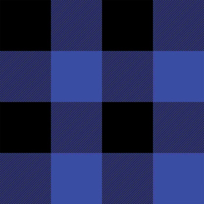 P-676-734-BLUE-BLACK - PRINT WOOL PEACH 100% POLYESTER