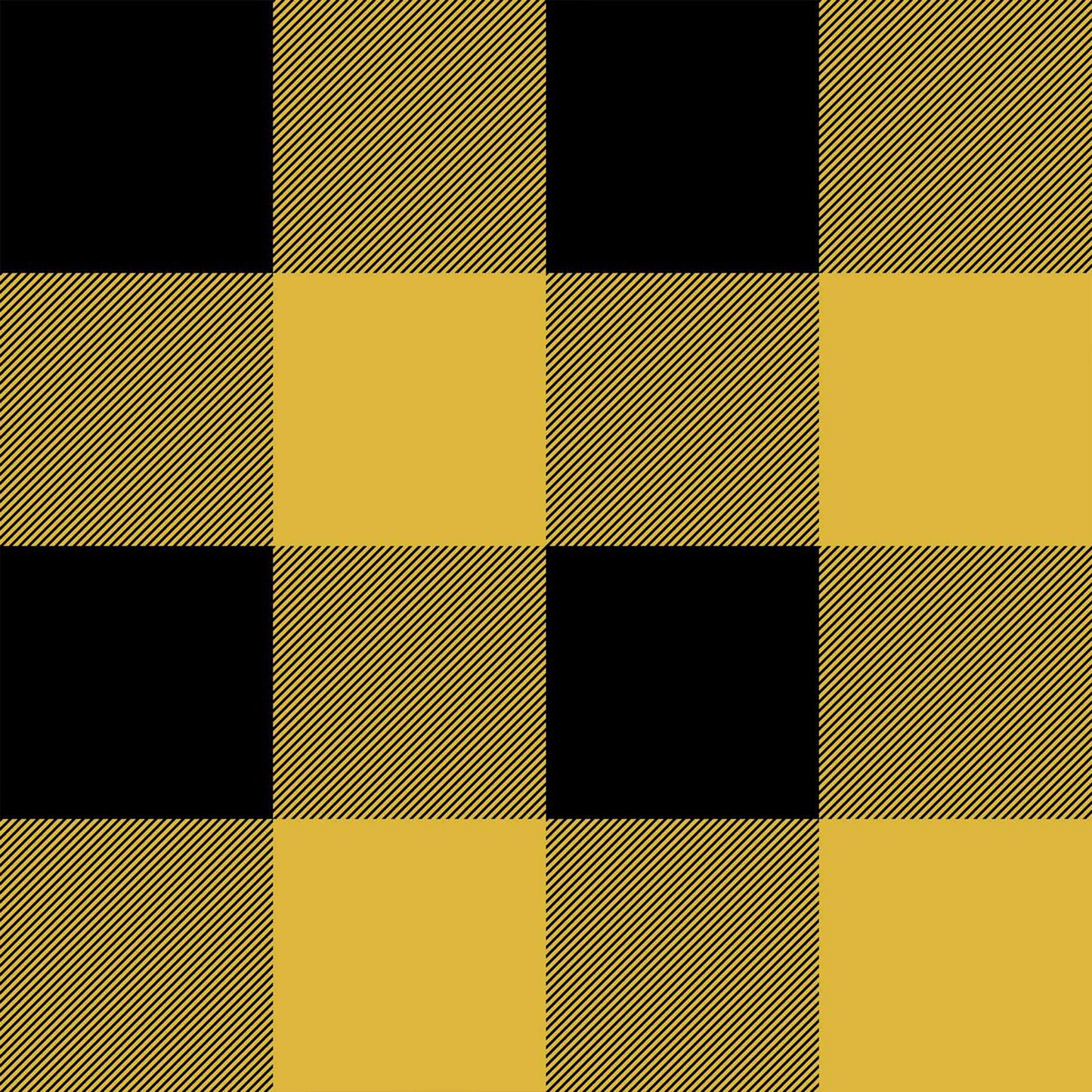 P-676-734-GOLDEN-MUSTARD-BLACK - PRINT WOOL PEACH 100% POLYESTER
