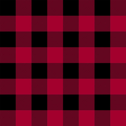P-676-734-RED-BLACK - PRINTED 100% POLYESTER
