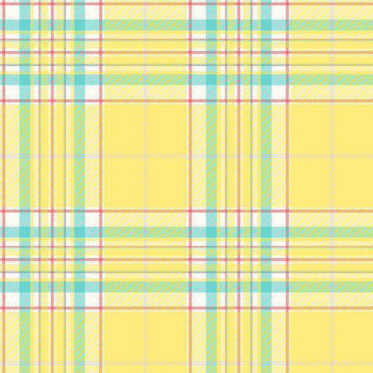 P-692-586-YELLOW-TURQUOISE - PRINTED CREPE CHIFFON 97% POLY 3% SPANDEX