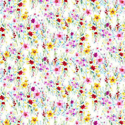 P-695-504-OFFWHITE-YELLOW - PRINTED WOOL DOBBY 100% POLYESTER