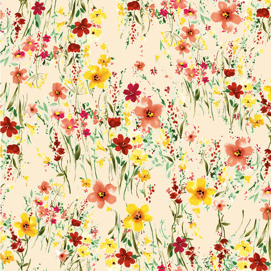 P-695-668-ALMOND-PEACH - PRINTED DTY 92% POLY 8% SPANDEX DTY DOUBLE SIDED BRUSH