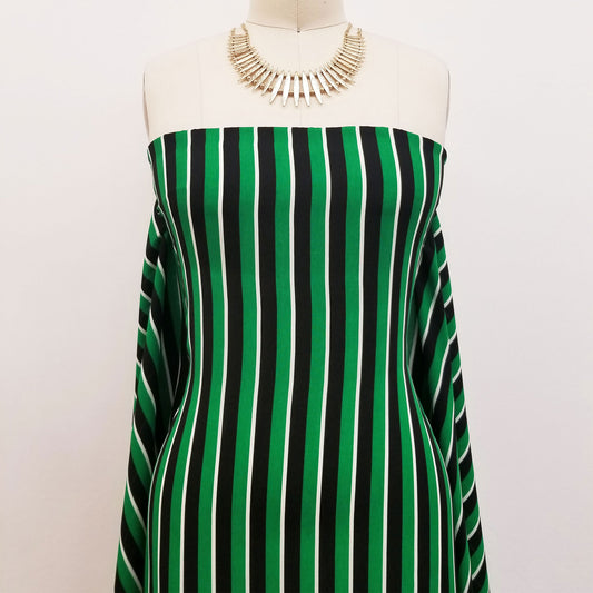 P-718-734-BLACK-GREEN - PRINT WOOL PEACH 100% POLYESTER