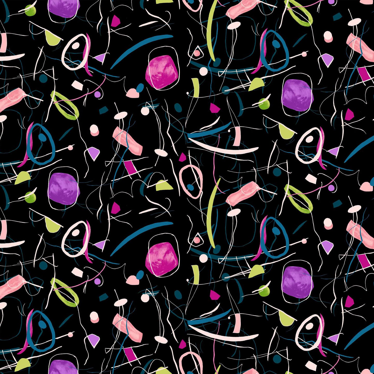 P-719-504-BLACK-RASPBERRY - PRINTED WOOL DOBBY 100% POLYESTER