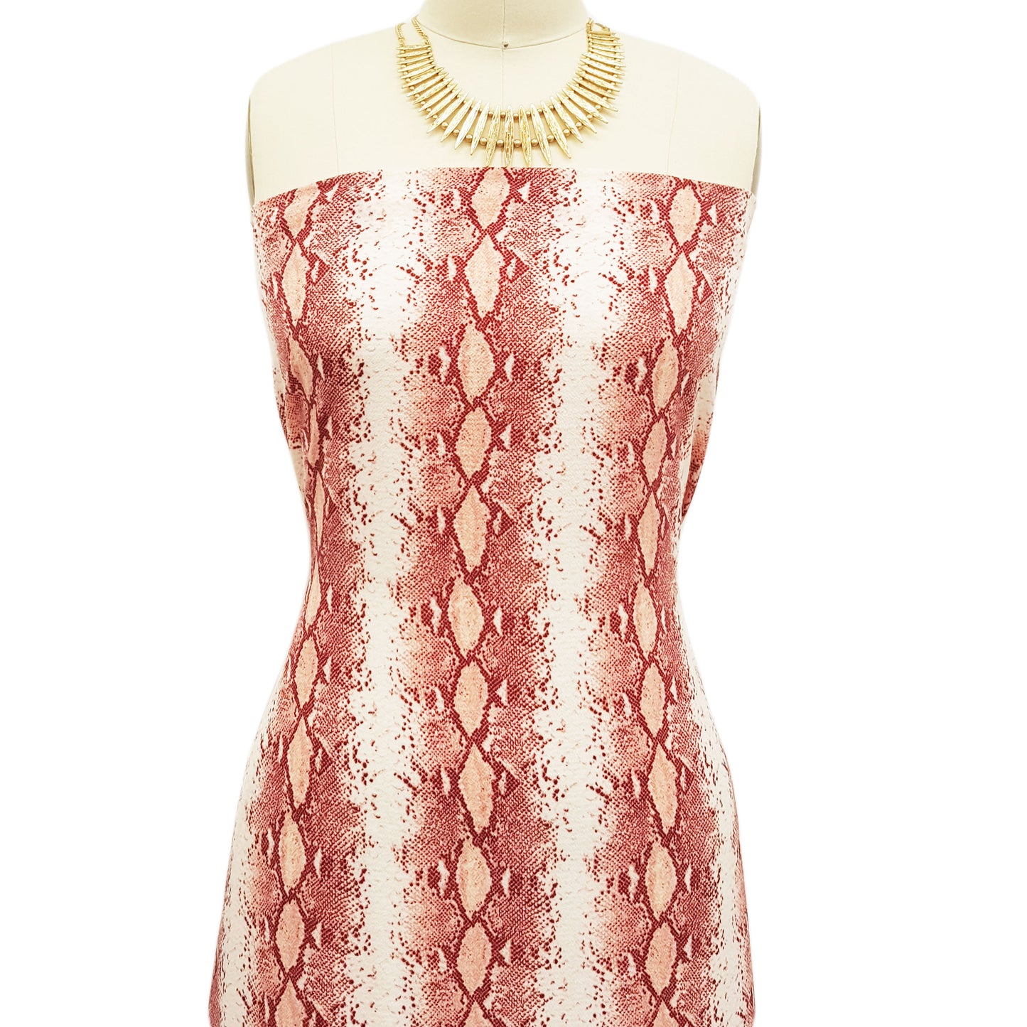 P-725-586-OFFWHITE-PEACH - PRINTED CREPE CHIFFON 97% POLY 3% SPANDEX