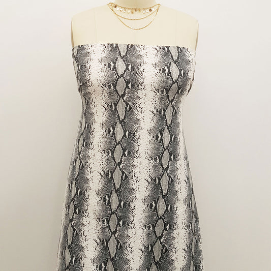 P-725-668-OFFWHITE-GRAY - PRINTED DTY 92% POLY 8% SPANDEX DTY DOUBLE SIDED BRUSH