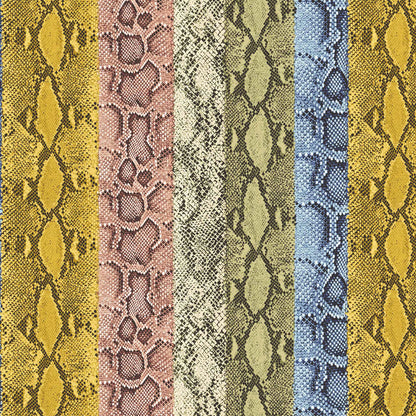 P-727-586-BLUE-GOLDEN-MUSTARD - PRINTED CREPE CHIFFON 97% POLY 3% SPANDEX