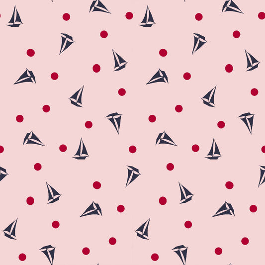 P-730-586-BABY-PINK-RED - PRINTED CREPE CHIFFON 97% POLY 3% SPANDEX