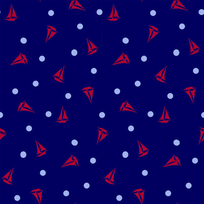 P-730-586-NAVY-BLUE - PRINTED CREPE CHIFFON 97% POLY 3% SPANDEX