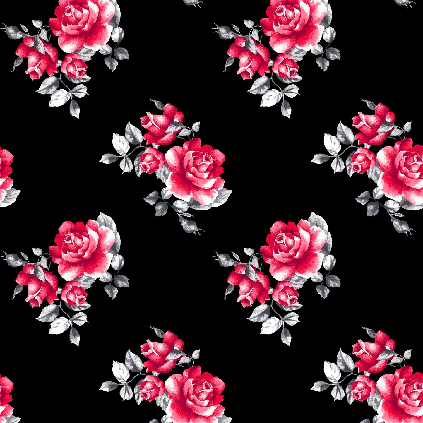 P-79-HVY-RSJ-BLACK-RED - PRINT RSJ 95% RAYON 5% SPANDEX JERSEY