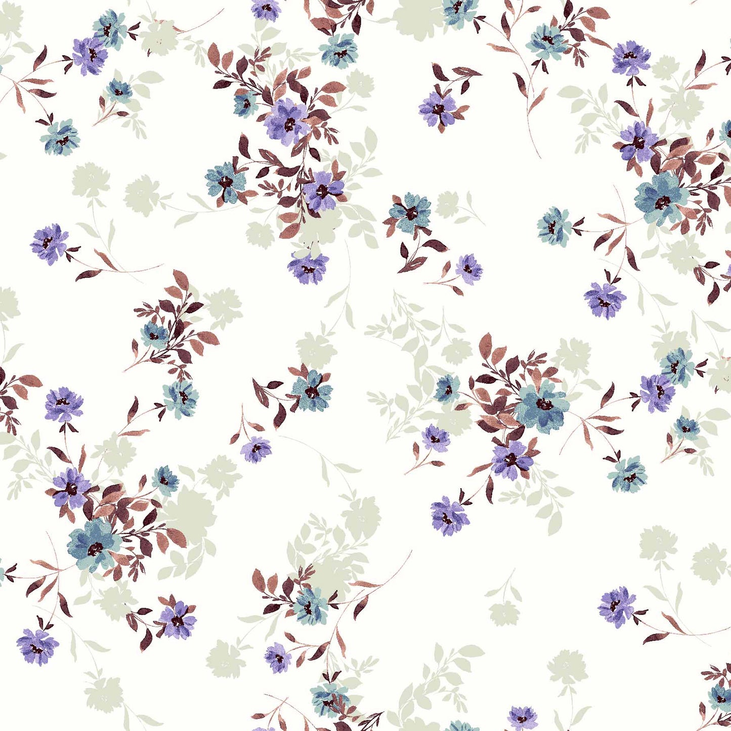 P-81B-502-OFFWHITE-LAVENDER - PRINTED 100% POLY CHELSEA CHIFFON
