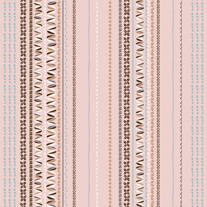 P-831-586-DUSTY-PEACH-CARAMEL - PRINTED CREPE CHIFFON 97% POLY 3% SPANDEX